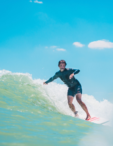 man surfing in Costa Rica