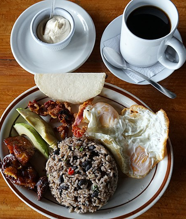 Tipical Costa Rican Breakfast